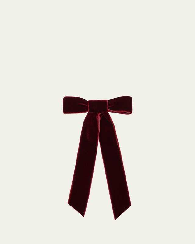 Velvet Bow Barrette
